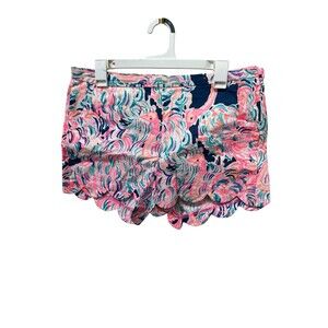 Lilly Pulitzer Magnolia Shorts Pelican Pink Head In The Sand Women's Size 8